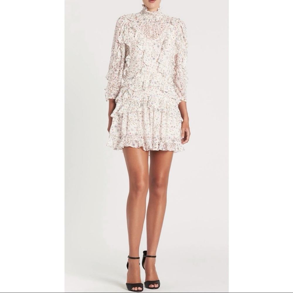 Rebecca Taylor Vivianna Ruffle Dress: NWT